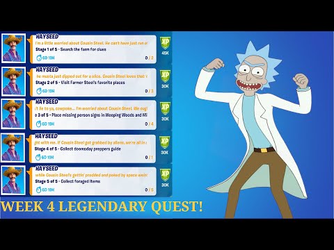 All Week 4 Legendary Quest Challenges Guide in Fortnite - Week 4 Quest in Chapter 2 Season 7