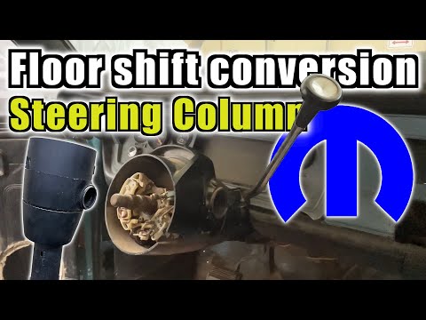 How to convert Mopar steering column to floor shift using motorhome parts!
