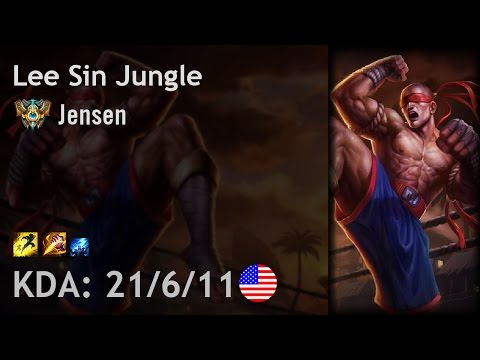 Lee Sin Jungle vs Rumble - Jensen - NA Challenger Patch 6.24