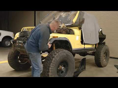 Smittybilt Flat Fender install Jeep CJ7 - Part 1