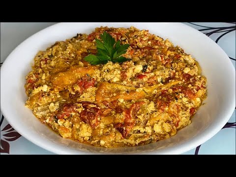 Миш - маш | Scrambled peppers with eggs and cheese recipe