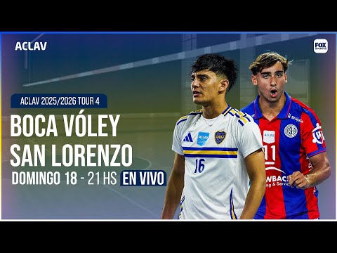 EN VIVO 🔴 || BOCA JUNIORS vs SAN LORENZO - VÓLEY ACLAV 2025/2026 TOUR 4