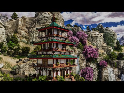 Japanese Pagoda Aviary | Build Tutorial | ARK: Survival Ascended