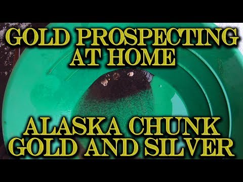 Gold Prospecting at Home #28 - Alaskan Chunk Gold and Silver Paydirt from eBay golden-fang_rarities