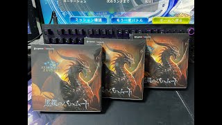 【EVOLVE】ブースターパック第2弾「黒銀のバハムート」3箱開封する！！