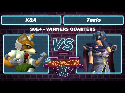 The Nightclub S8E4 - K8A (Fox) vs Tazio (Marth) - Winners Quarters SSBM