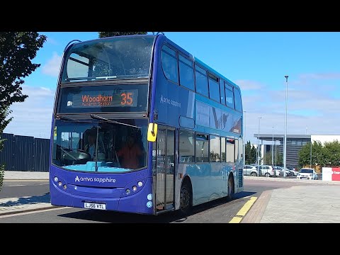 arriva northumbria 7510 (LJ56 VTL) Route 35 at Ashington Bus Station (17 08 2022)