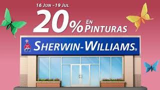 Transforma tu hogar con un 20% de descuento en pinturas Sherwin-Williams