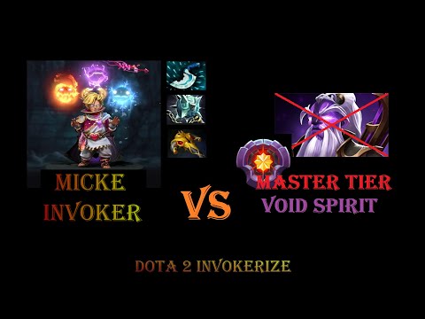 New Patch 7.33 Micke Invoker VS Master Tier Void Spirit | MID Perspective #dota2 #dota2invoker