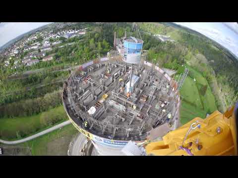 Der Bau des TK Elevator Testturms im Zeitraffer - Kurzfassung