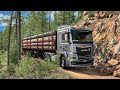Wooden Log Delivery Across Majestic Mountain Landscapes Euro Truck Simulator2