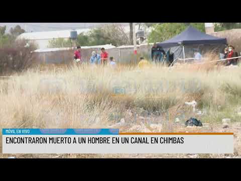 Hombre muerto en un canal en Chimbas: así sacaban el cuerpo