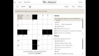The Atlantic Crossword 15/07/2026