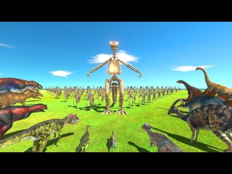 Magma Scourge vs Modern Mammals in Stone Arena - Animal Revolt Battle Simulator