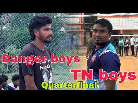 Quarterfinal 👌 | danger boys vs TN boys 🔥 | 20000rs match #volleyball #volleyballtournament