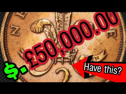 UK 2 New pence 1977 coin worth up £50,000!Two New Pence Coins worth money!!