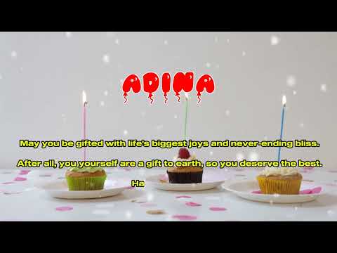 Happy Birthday ADINA   Happy Birthday Song   Birthday Wishes   Birthday Party
