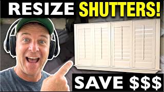 How to Resize Plantation Shutters Like a PRO! | DIY Salvage Shutters & Installation