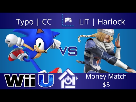 NaCl 5/6/17 - Typo | CC (Sonic) vs LiT | Harlock (Sheik) - Smash 4 Money Match $5