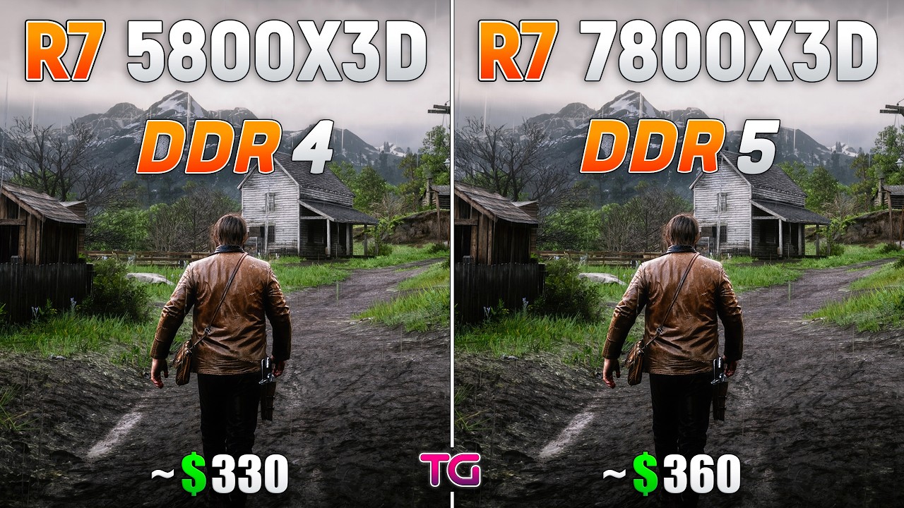 Ryzen 7 5800X3D vs Ryzen 7 7800X3D - Test in 11 Games | 2026
