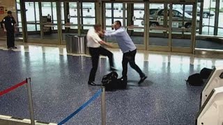 Plane Passenger Spotted Shoving Pilot in the Middle of Terminal