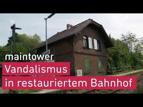 Unbekannte zerstören restaurierten Bahnhof | maintower