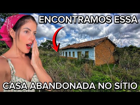 ENCONTRAMOS UMA CASA ABANDONADA EM RUÍNAS NO SÍTIO! 