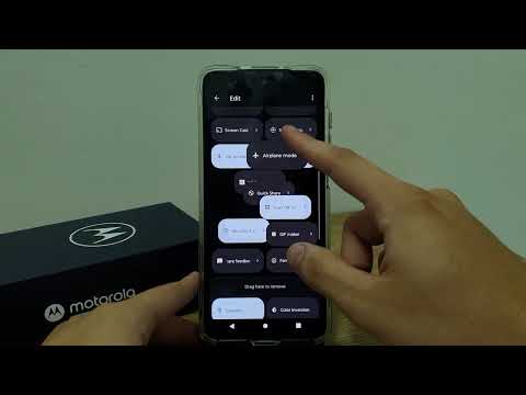 How to enable and disable airplane mode on the Moto G50