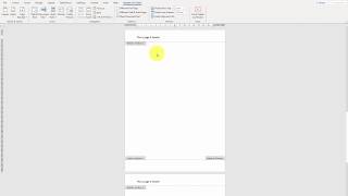 How to start header and footer from page 3? | Word 365
