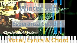 🎹Winter Sun, Chord &amp; Lyrics, Esperanza Spalding, Synthesia Piano