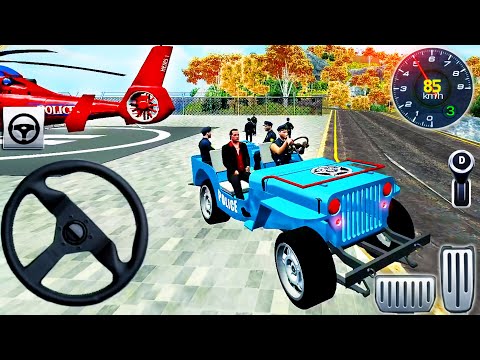 Offroad Police Prisoner Transport Driver - Police Cargo Helicopter Simulator - Android GamePlay