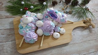 Tasty and colorful meringue