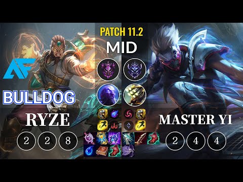 AF.A BuLLDoG Ryze vs Master Yi Mid - KR Patch 11.2