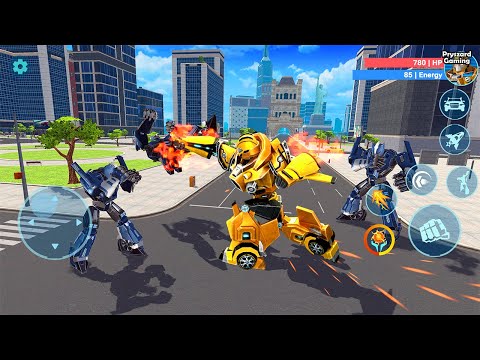 Robot Fighting Game Mech Era - Bumblebee Multiple Vehicle Transformation Jet Robot Car Game