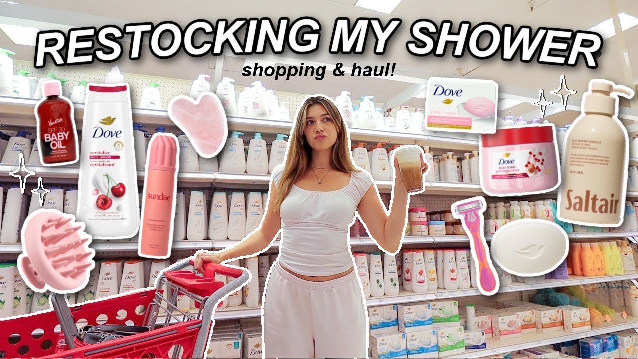 RESTOCKING MY SHOWER | hygiene & self care product shopping & haul!