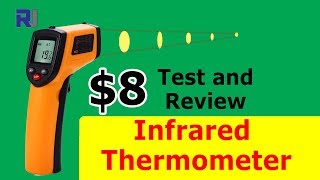 Measure temperature remotely with $8 Infrared Thermometer Review and test