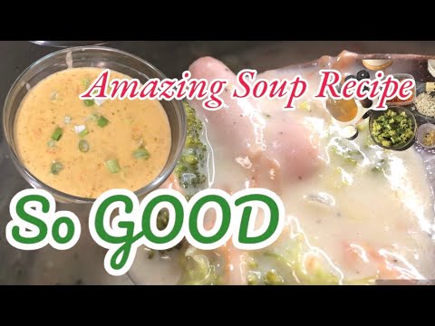 Amazing Broccoli And Cheddar Cheese Soup for a rainy day! A Must Try Dinner