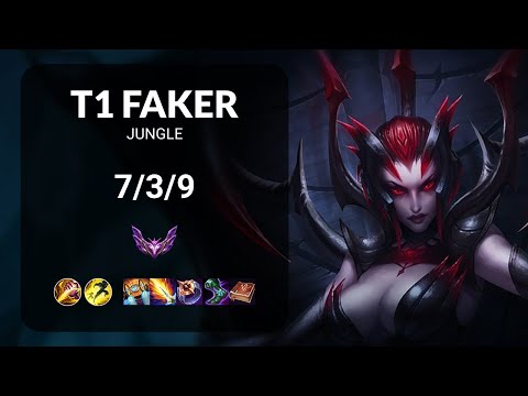 T1 Faker Elise vs Graves JUNGLE - KR MASTER Patch 14.2