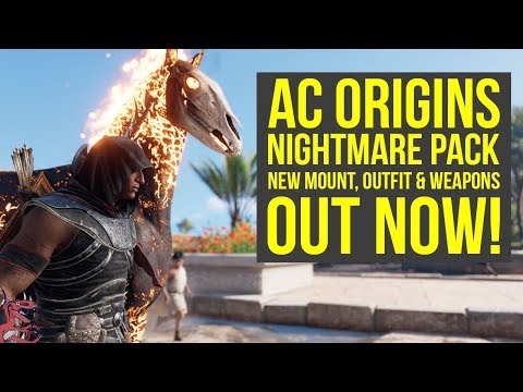 Assassin's Creed Origins DLC NEW MOUNT, Outfit & Weapons OUT NOW - NIGHTMARE PACK (AC Origins DLC) Video