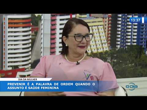 O DIA NEWS 06 03 20  TaÌ‚nia Cardoso (coord. Projeto Alertar da RFCC PI) - Dia da Mulher
