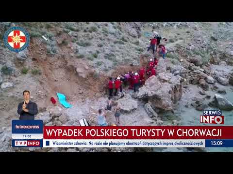 Polski turysta spadł z 12-metrowego klifu