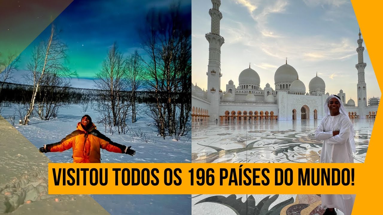 RECORDISTA MUNDIAL  Por ser o homem mais rápido a conhecer os 196 países do mundo! Robson Jesus #89