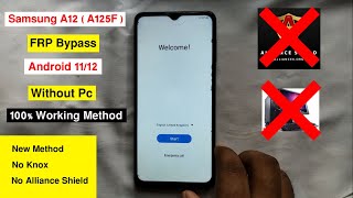Samsung Galaxy A12 (A125F) FRP Bypass Android 11/12 | Gmail Lock/Google Account Remove Samsung A125F