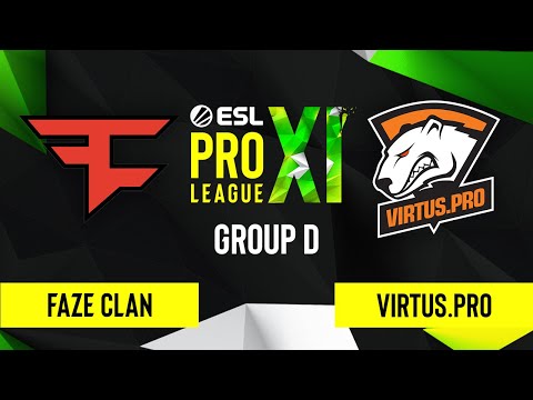 CS:GO - FaZe Clan vs. Virtus.pro [Overpass] Map 1 - ESL Pro League Season 11 - Group D