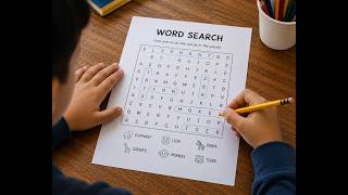 Free Word Search Worksheet Generator | Create Printable Word Search Puzzles Instantly | TinyTreks