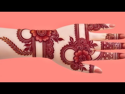 Very Easy Front Hand Mehndi Design for Beginners | 5 Minute Simple Mehndi 