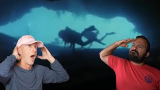 Divers React to Jacques Cousteau cave diving!