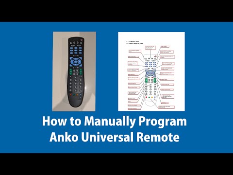 How To Manually Program An Anko Universal Remote