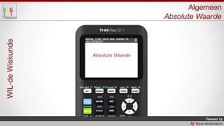 TI-84 Plus CE-T Absolute waarde