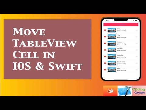 How move tableView cell in Swift ?